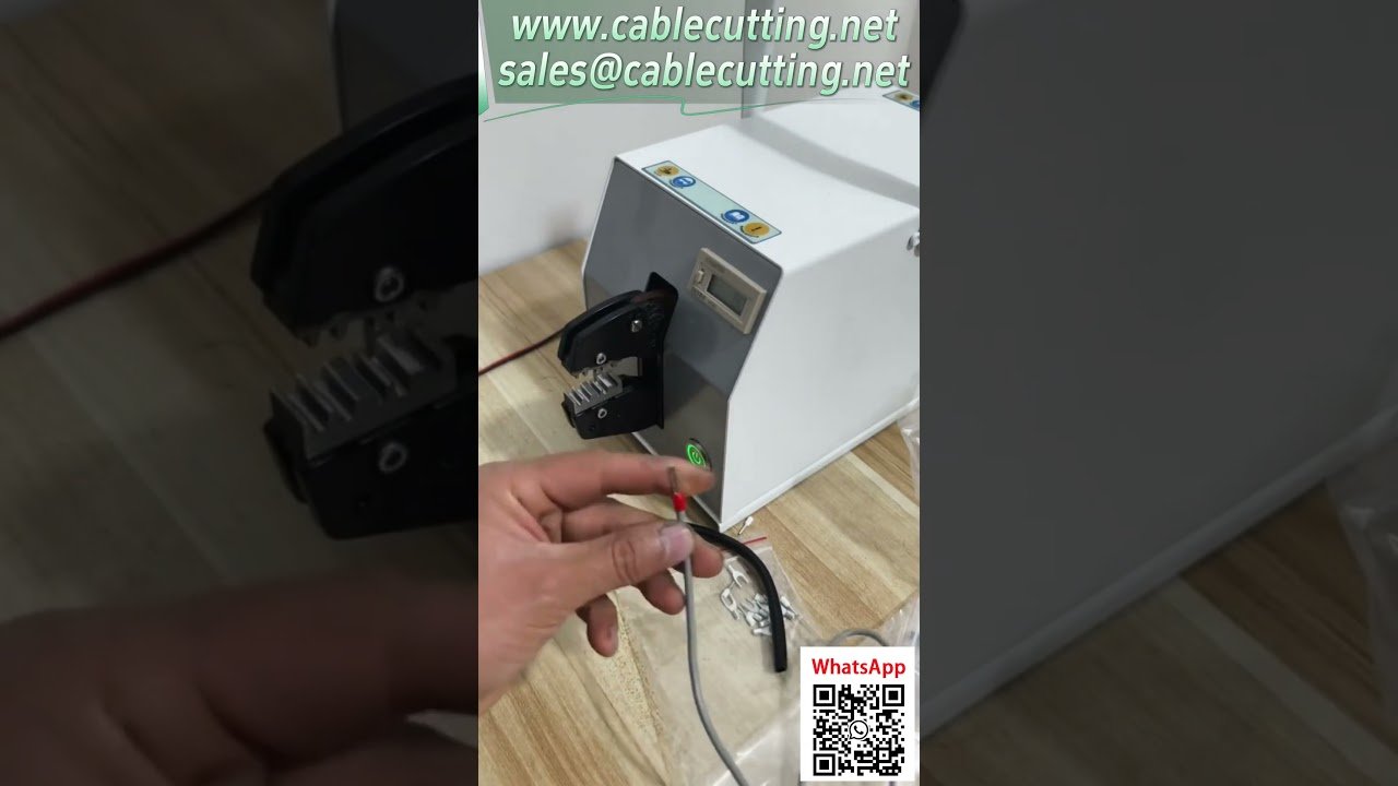 Máquina de crimpado eléctrica con matriz personalizada para terminales tubulares y desnudos #HerramientaProfesional