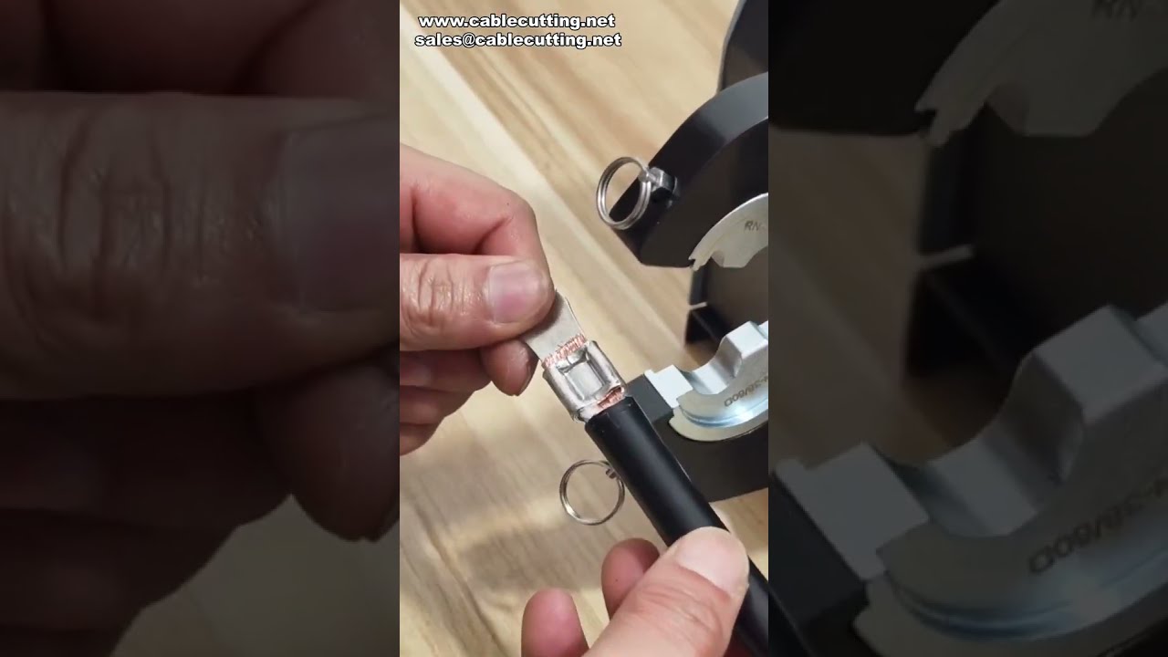 Máquina de Crimpado Neumático 500A para Terminales - Prueba de Indentación #fábrica #maquinaria