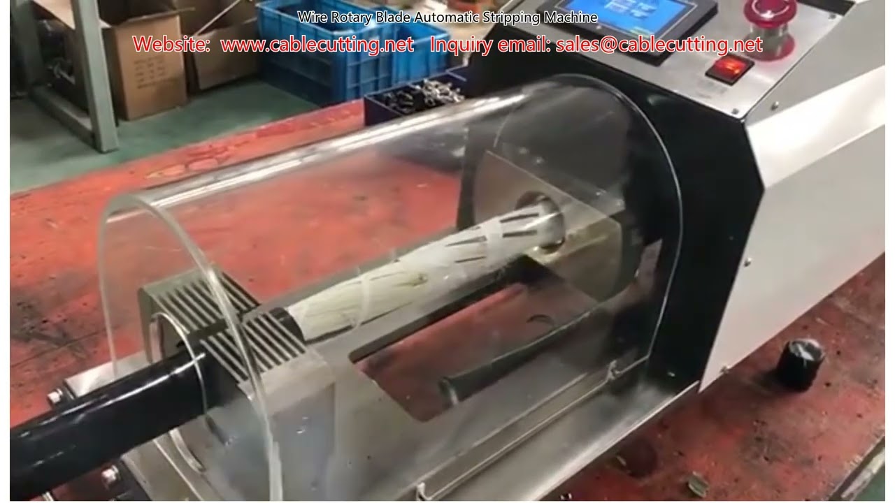 Máquina Automática Pelacables con Cuchilla Rotativa | Alta Precisión y Velocidad