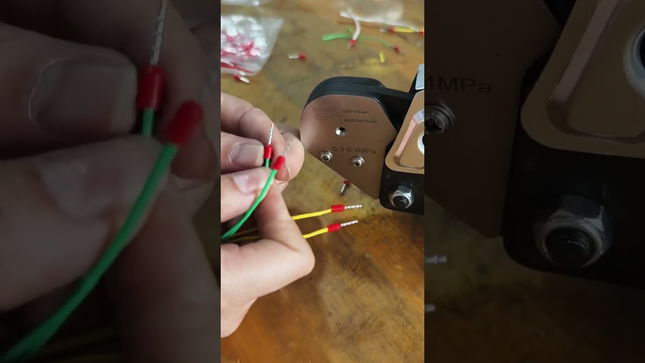 Máquina de Crimpado Neumático para Terminales Tubulares con Dispositivo de Posicionamiento | #fábrica #maquinaria