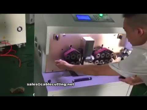 Máquina automática de pelado y corte de cables cuadrados de gran tamaño con control por computadora