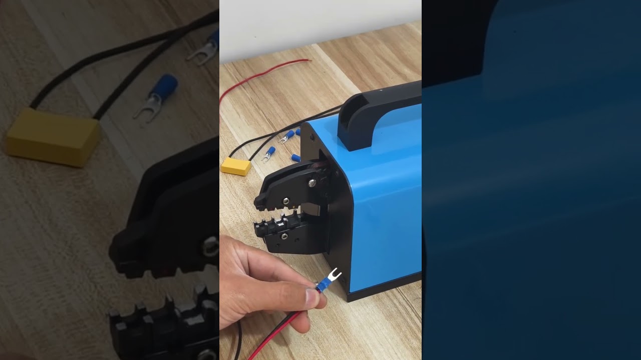 Máquina de crimpado neumático 16M: crimpadora vertical de fácil uso #fábrica #maquinaria