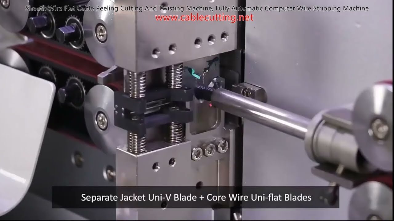 Máquina Automática para Pelar, Cortar y Trenzar Cables Planos y Flexibles - Pelacables Automático para Ordenadores