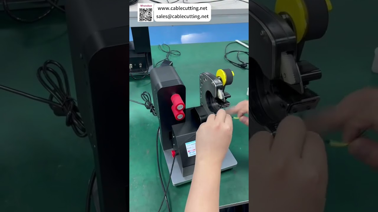 Máquina automática de alimentación de alambre y envoltura con cinta para producción sin costuras de pares trenzados de hasta cinco metros