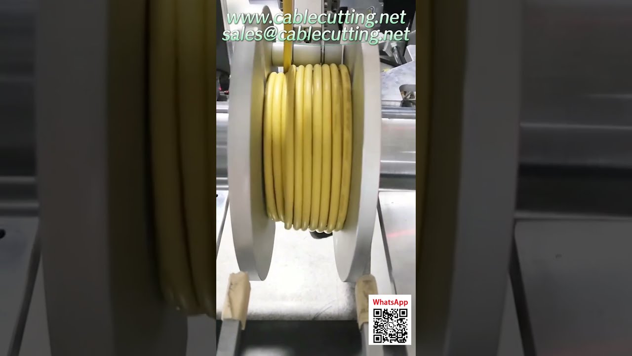 Máquina automática de bobinado de cables: alimenta, desplaza, mide, corta y ata en un solo paso