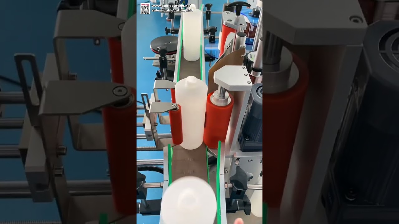 Máquina Etiquetadora Versátil para Botellas Redondas | Aplicador Automático de Etiquetas para Frascos de Vidrio y Plástico