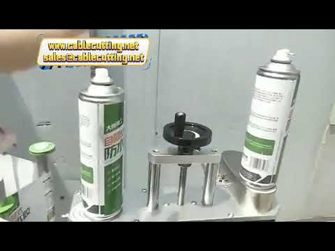 Máquina etiquetadora de mesa para frascos redondos, latas, botellas de vino y aceite esencial - Etiquetadora adhesiva