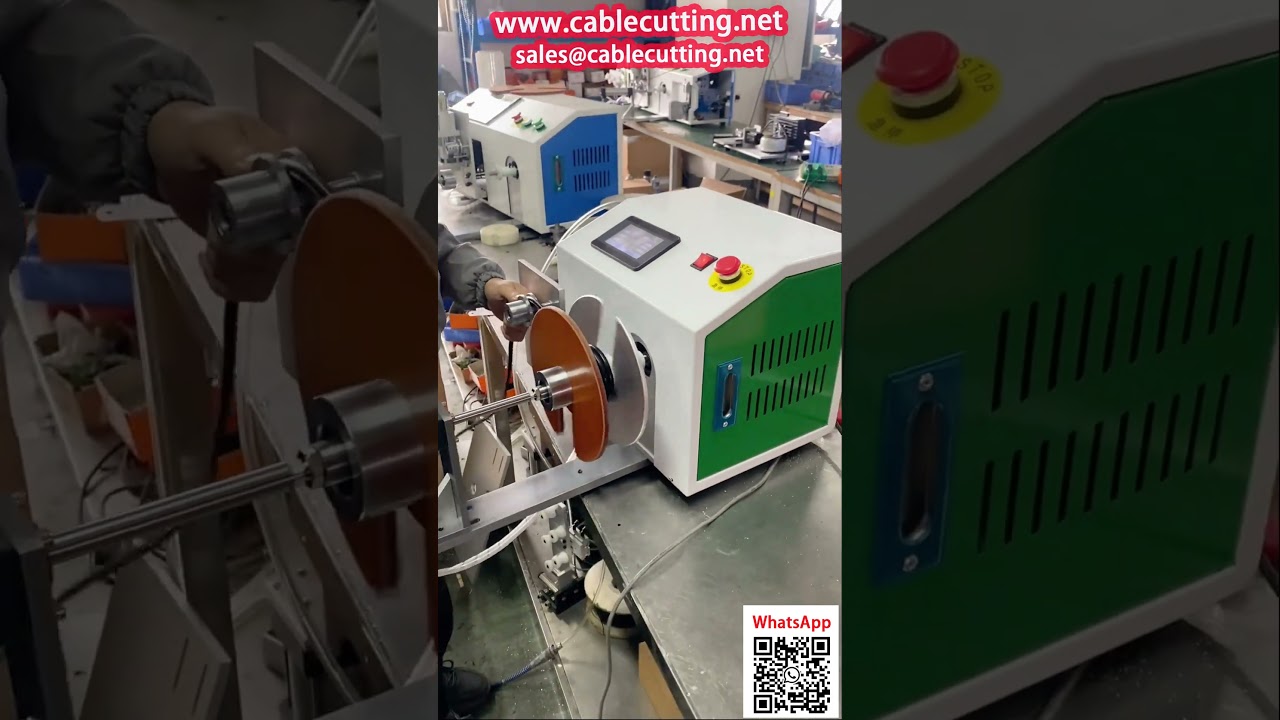 Máquina Enrolladora de Cables de Alimentación con Enchufe y Cable Plano - Automatización Industrial