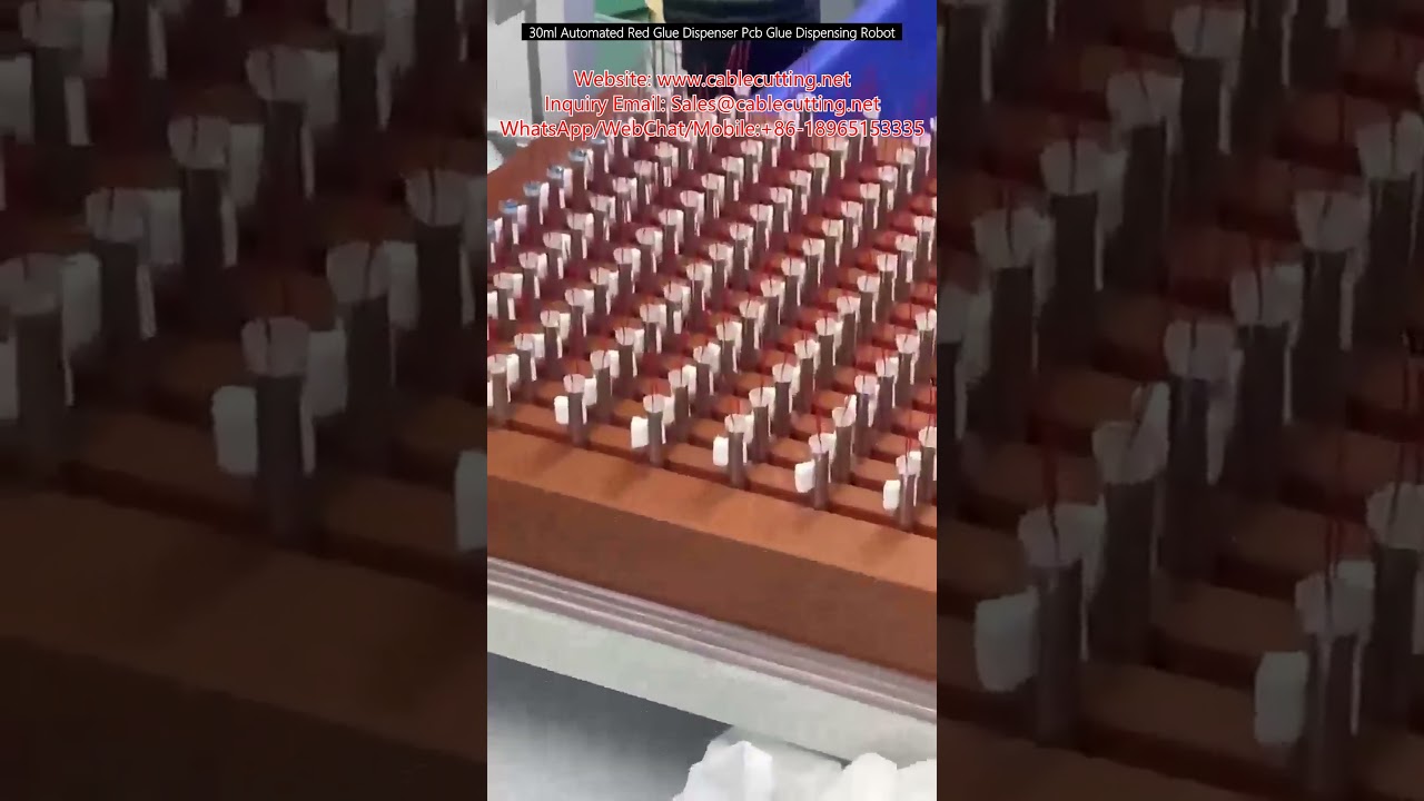 Robot dispensador de pegamento rojo de 30ml para PCB | Encolado automático preciso