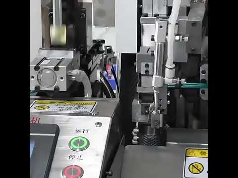 Máquina Automática de Crimpado y Estañado de un Solo Cabezal | Procesamiento de Enchufes Impermeables #máquina