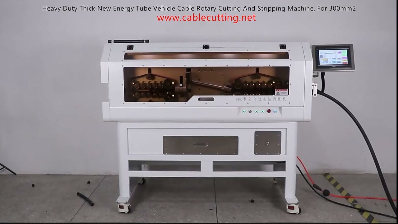 Máquina Rotativa de Corte y Pelado para Cables Gruesos de Vehículos de Nueva Energía - Hasta 300mm2