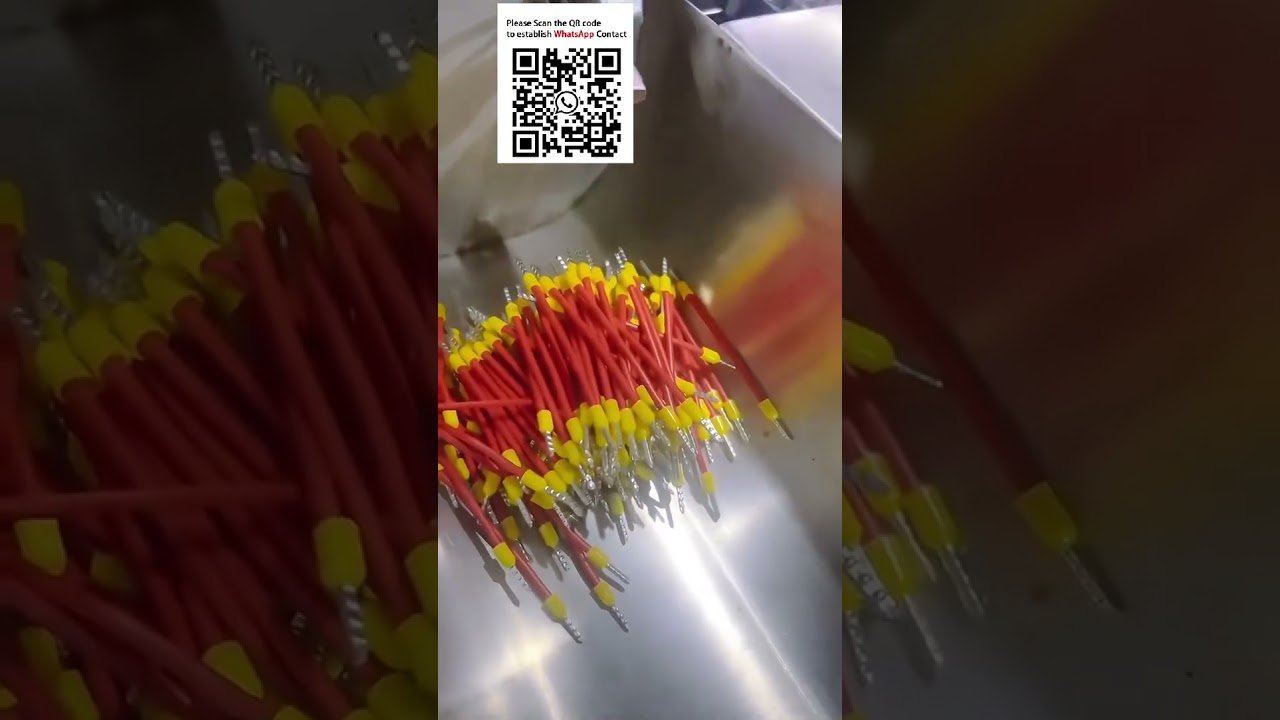 Máquina de Crimpado Automática de Doble Extremo para Terminales Tubulares en Tira Continua