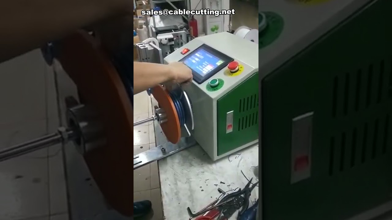 Máquina de bobinado y enrollado de cables con función de acabado y organizador de cables