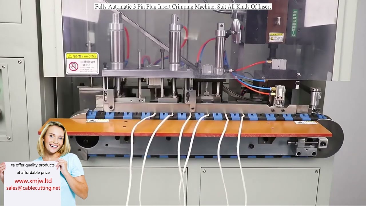 Máquina Crimpadora Automática para Enchufes de 3 Pines – Compatible con Todo Tipo de Insertos