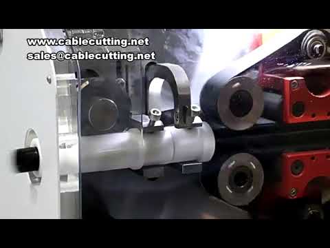 Máquina cortadora de tubos de fuelle para arneses automotrices | Corte preciso y automatizado