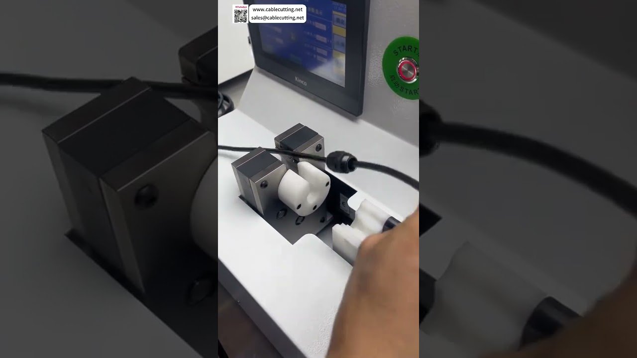 Máquina de apriete de tuercas versión mejorada para procesamiento de cables con conectores de doble extremo