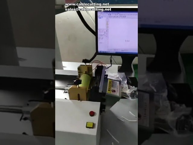 Máquina de corte y marcado láser para tubos termocontraíbles | Equipo automatizado de tubería