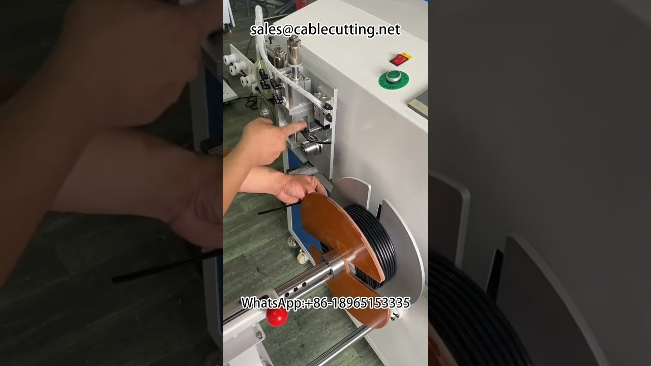 Máquina automática de conteo, clasificación, corte, bobinado y atado de metros | Contador y bobinadora de cables