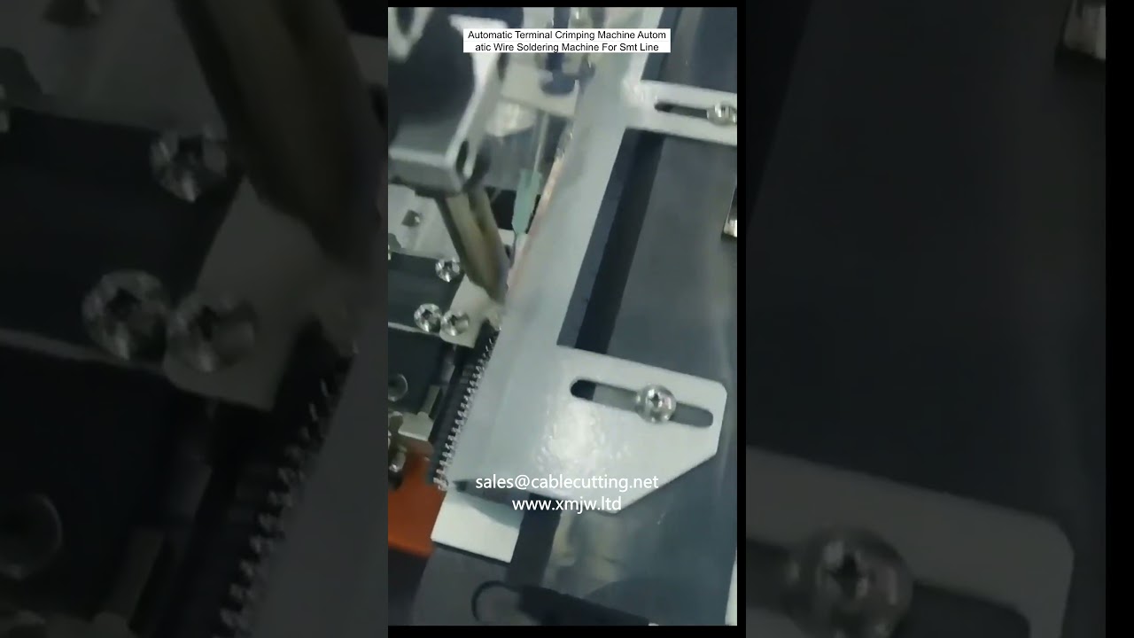 Máquina Automática de Crimpado de Terminales y Soldadura de Cables para Línea SMT