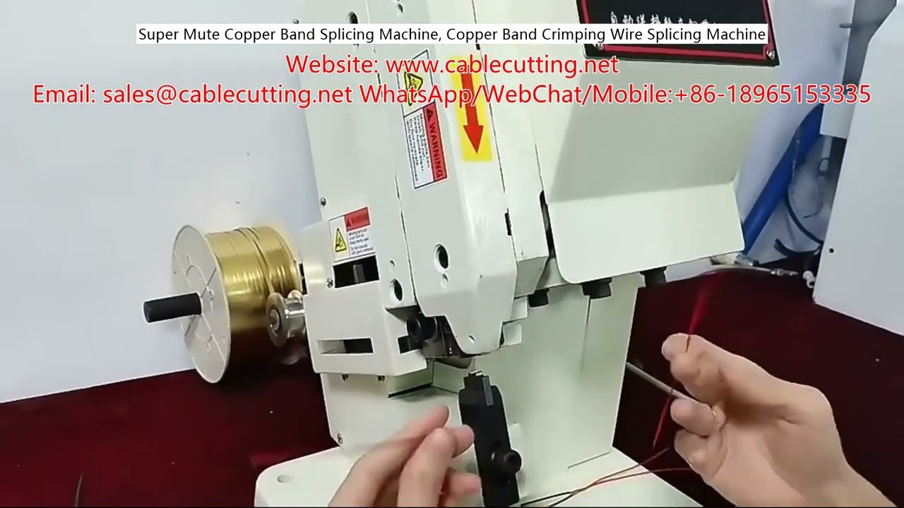 Máquina de Empalme de Banda de Cobre Súper Silenciosa | Máquina de Crimpado de Cables