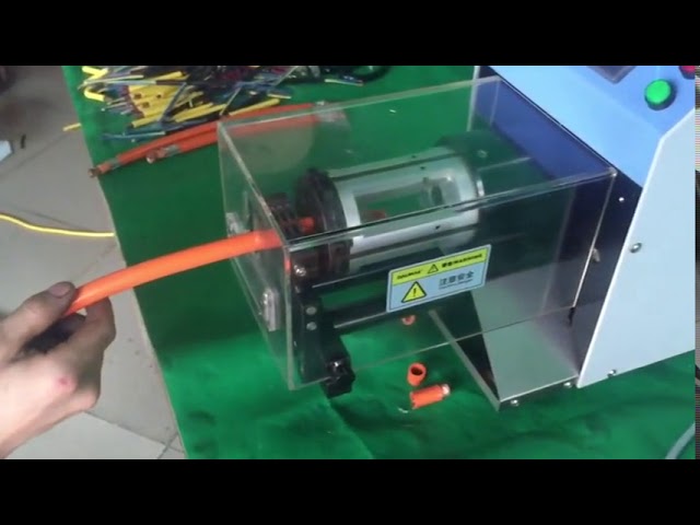 Máquina semiautomática para pelar cable coaxial de alta precisión