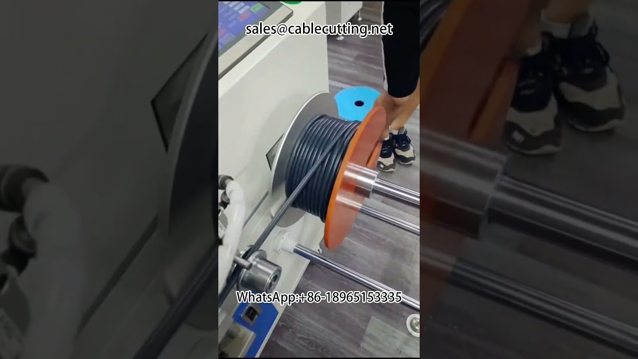 Rebobinadora de rollo grande a pequeño para procesamiento de cables | Máquina eficiente para fabricación de alambres
