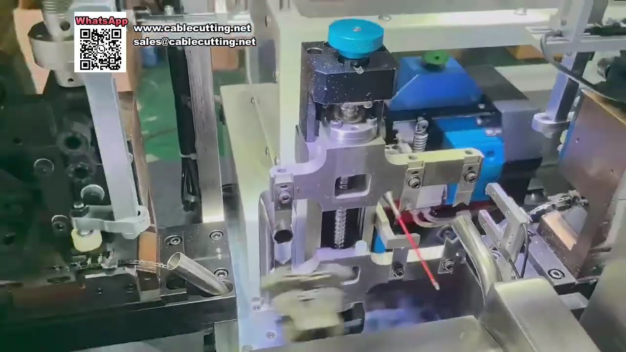 Máquina Crimpadora Automática de Doble Cabezal para Un Solo Cable con Servo Completo de Alta Eficiencia