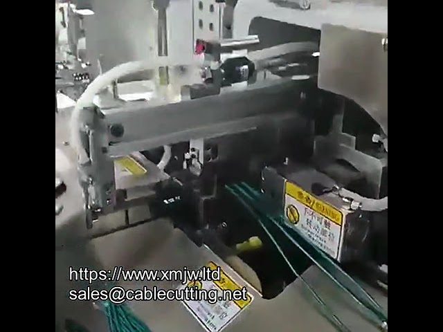 Máquina de estañado por inmersión de doble cabezal totalmente automática para corte, pelado y torsión de 10 cables