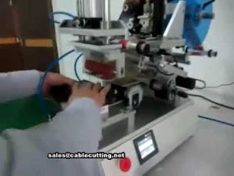 Máquina etiquetadora automática para botellas redondas y planas