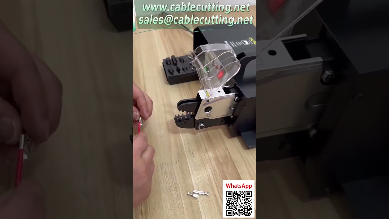 Máquina de crimpado de terminales eléctricos | Demostración de crimpado de conector de espada