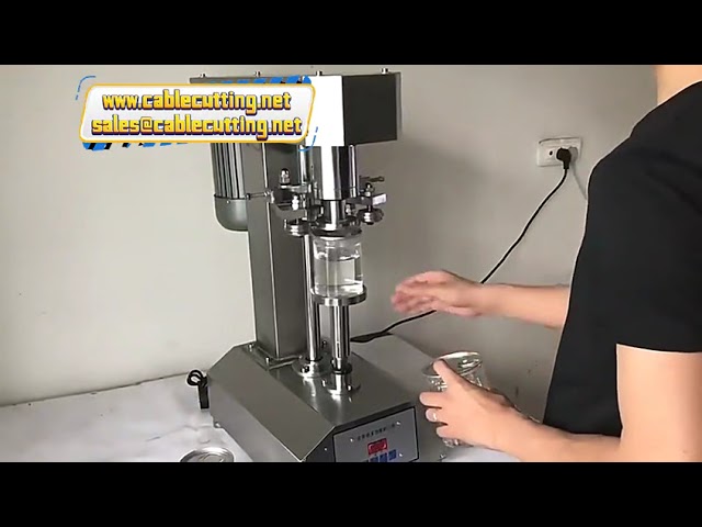Máquina Selladora de Latas de Plástico, Aluminio y PET para Bebidas - Ideal para Té con Leche