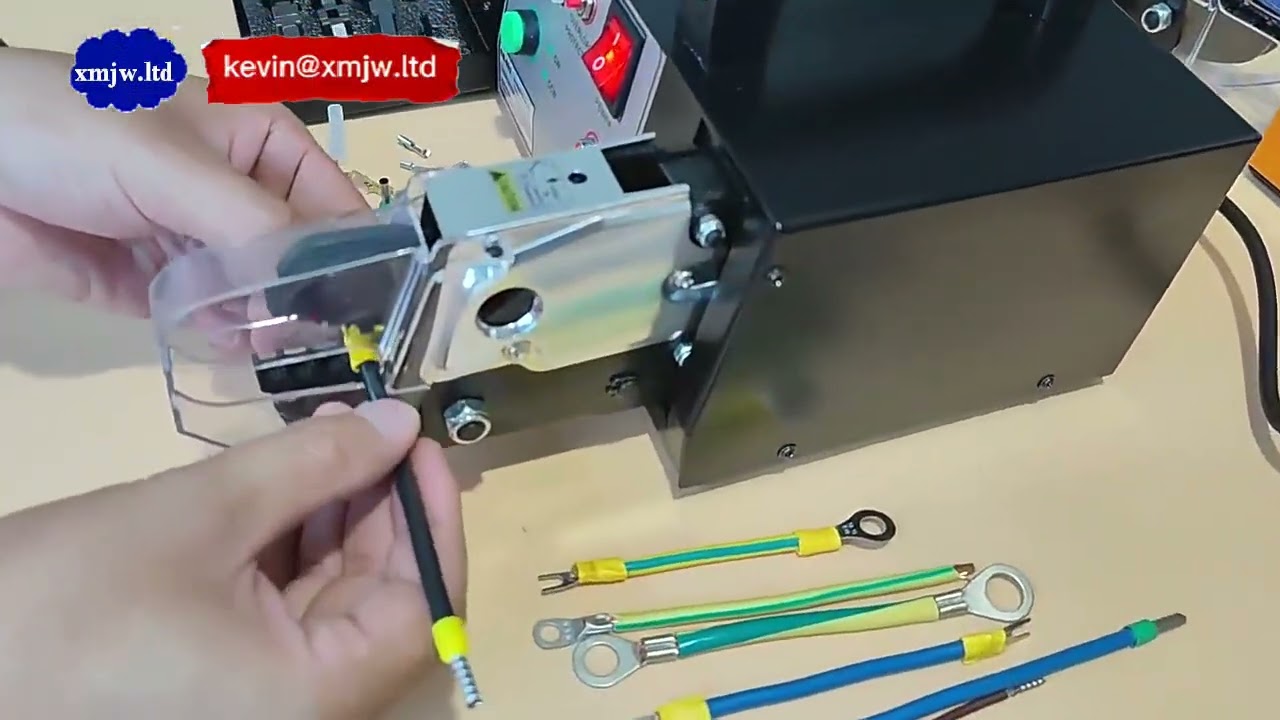 Máquina de Crimpado Eléctrico Semiautomática para Terminales Preaislados