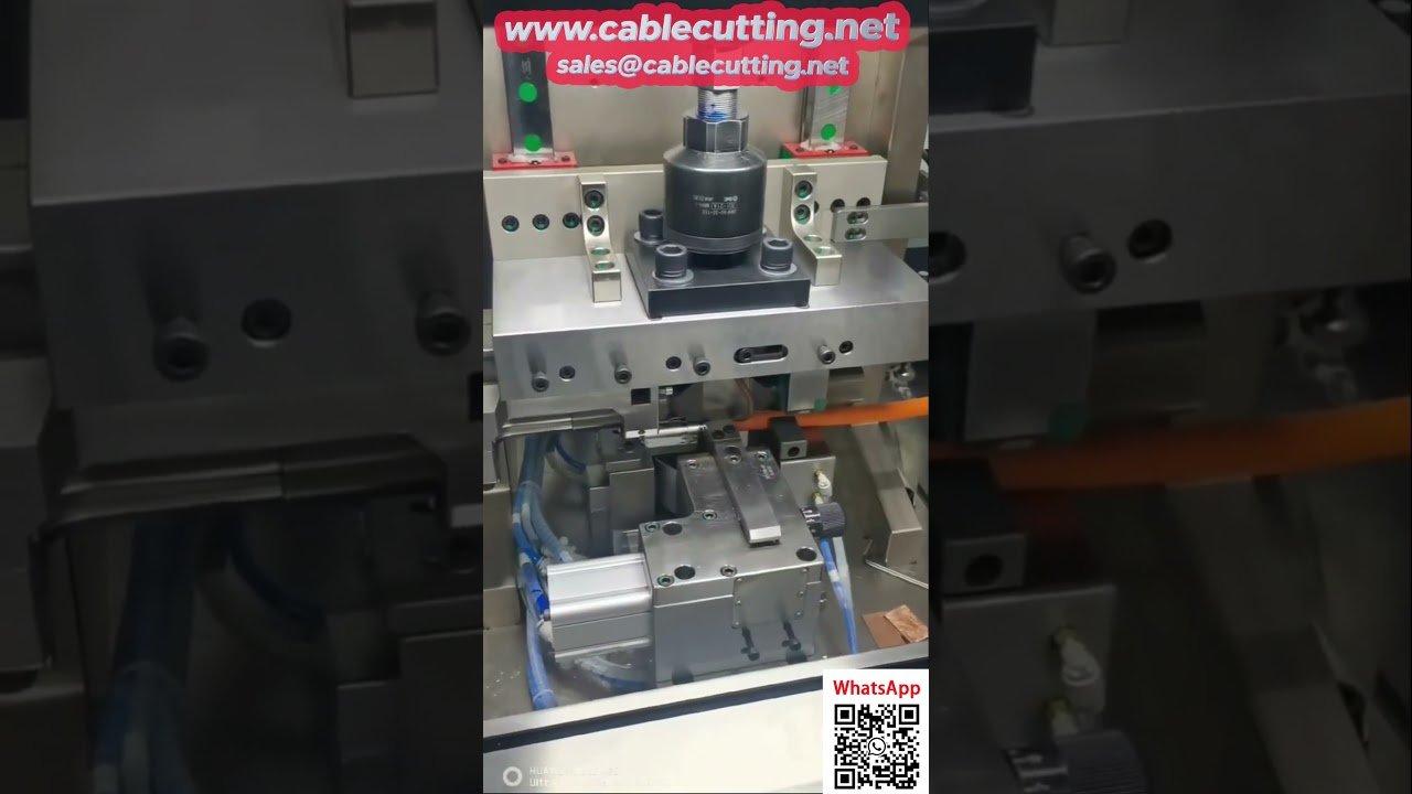 Máquina soldadora ultrasónica para mazos de cables de gran sección | Equipo industrial automático