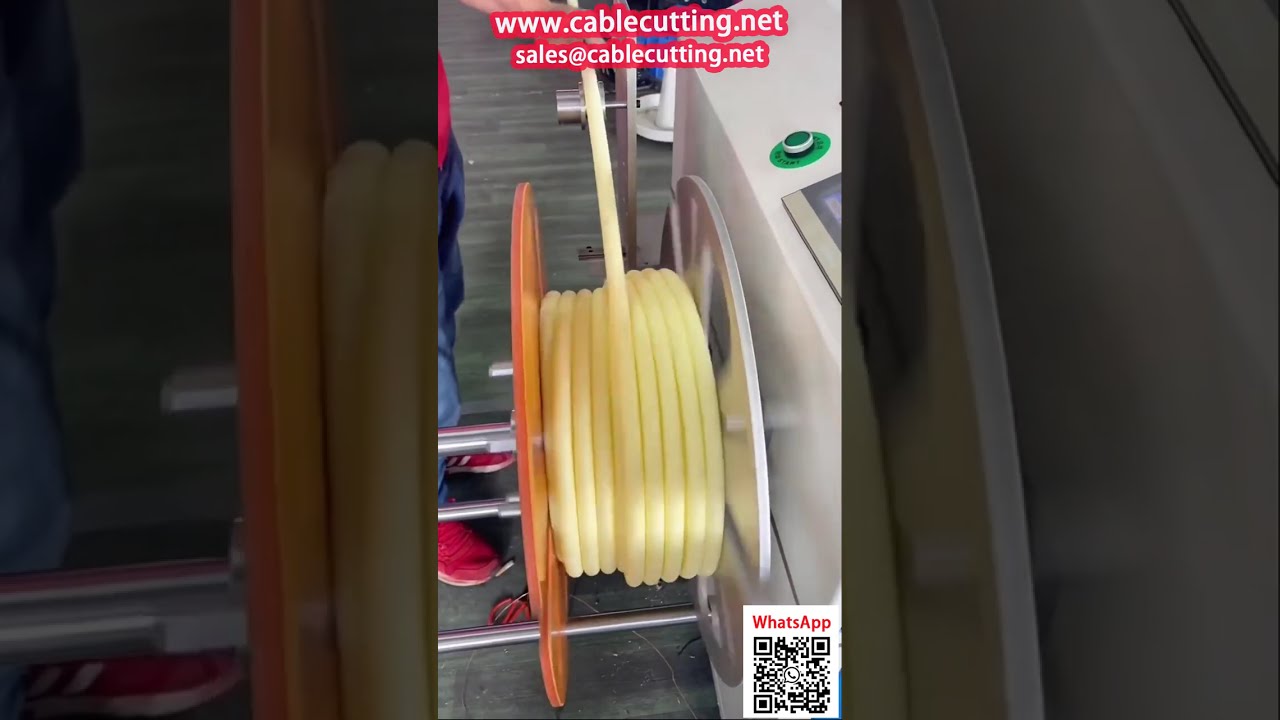 Máquina Automática de Bobinado con Contador de Metraje | Enrollado y Desenrollado