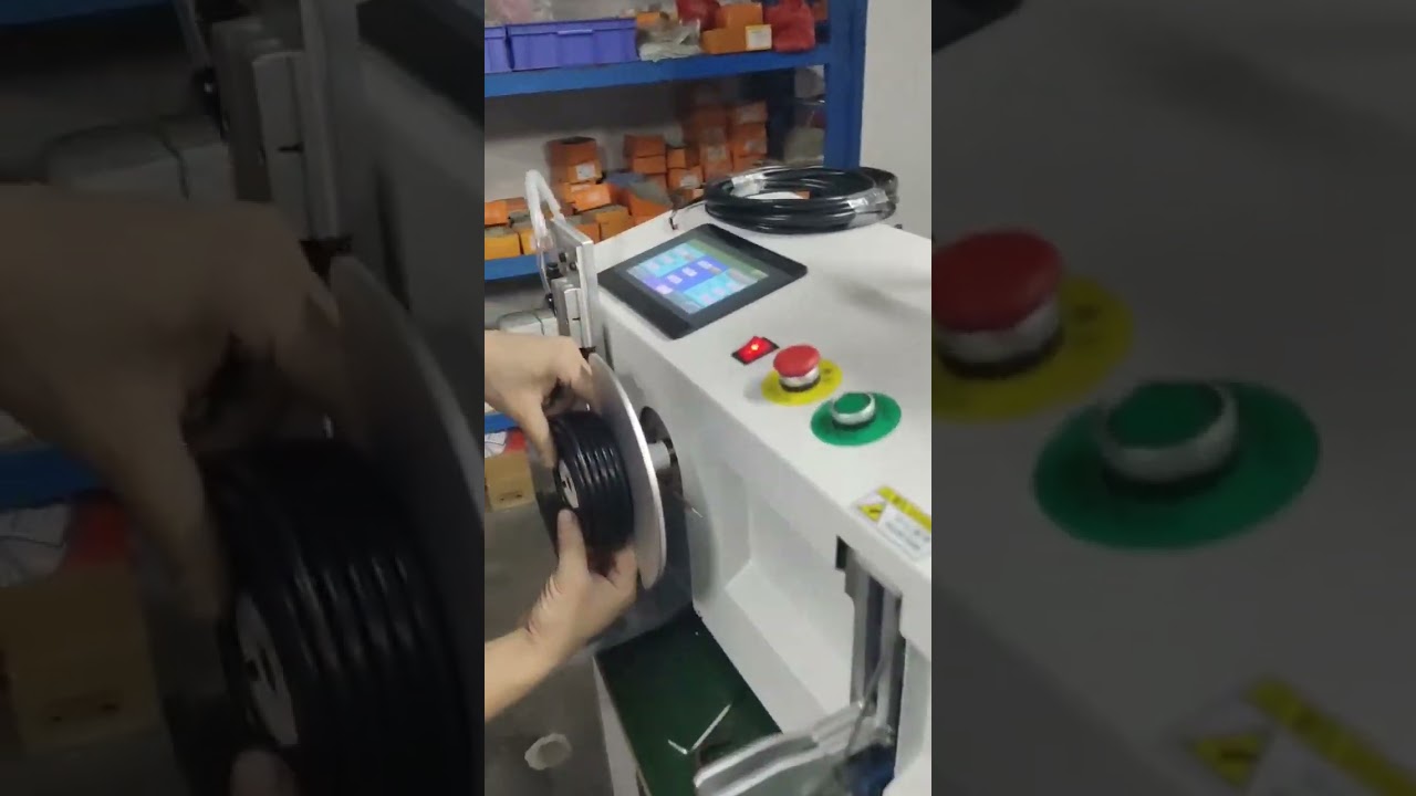 Máquina Automática de Bobinado y Atado de Alambre con Traversing - Bobinado Ordenado #fábrica #maquinaria
