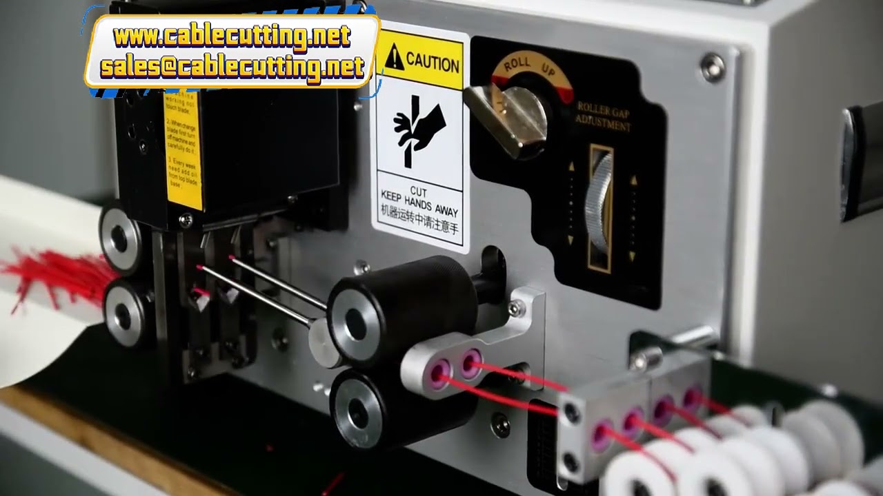 Máquina de corte y pelado de cables de doble alimentación para 0.08 a 2.5 mm² con cuchilla de carburo de tungsteno