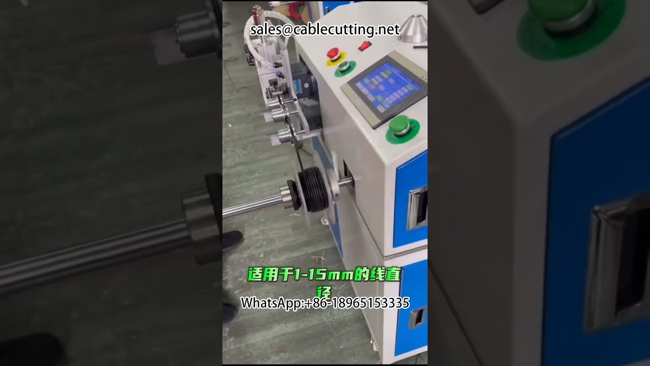 Máquina automática de bobinado, conteo de metros, clasificación y corte | #bobinadora con contador #bobinado de alambre