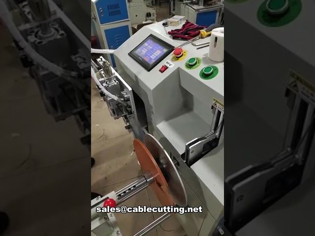 Máquina automática de corte, enrollado y atado de cables WPM-18-45