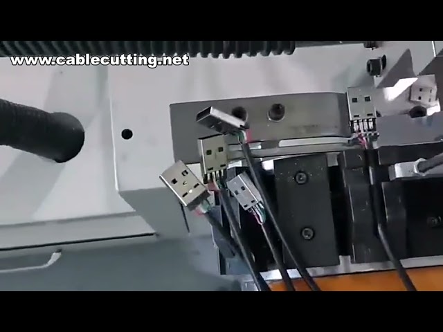 Máquina de Soldadura de Cables USB | Conector de Datos y Línea de Producción Automatizada