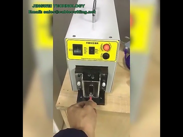 Máquina Automática de Crimpado RJ45 para Cable Ethernet CAT5/CAT6 UTP | Crimpadora de Conectores RJ45 de Alta Velocidad