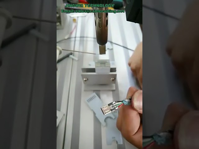 Máquina de soldadura de cables Tipo C de alta precisión | Soldadora automática para cabezales USB-A y iPhone | Equipo de soldar DIY