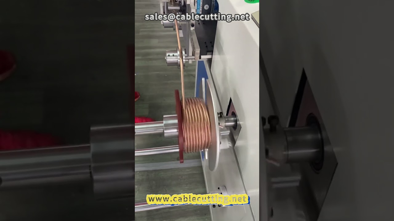 Máquina bobinadora automática de 16 estaciones con alineación de metros para cables de alimentación y puentes de red