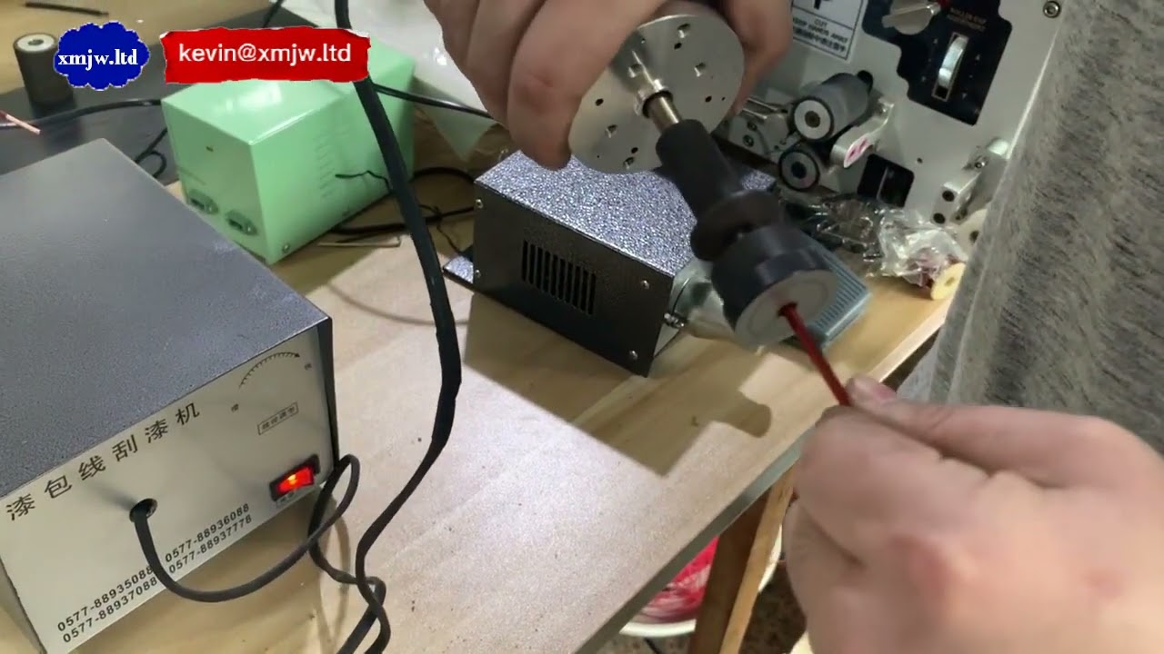 Máquina Peladora de Cobre Esmaltado - Stripper Automático de Alambre Magnético